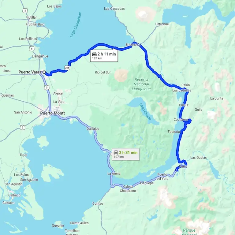 <span> Desde Puerto Varas</span>